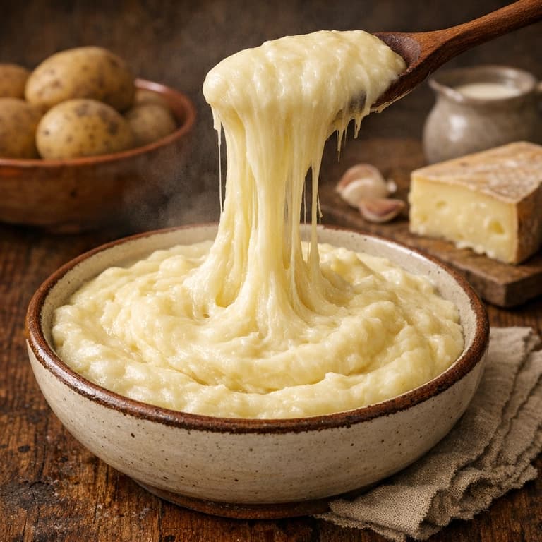 Aligot, Aubrac cheesy mashed potatoes