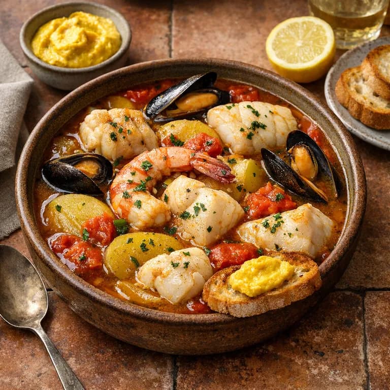 Provençal seafood stew