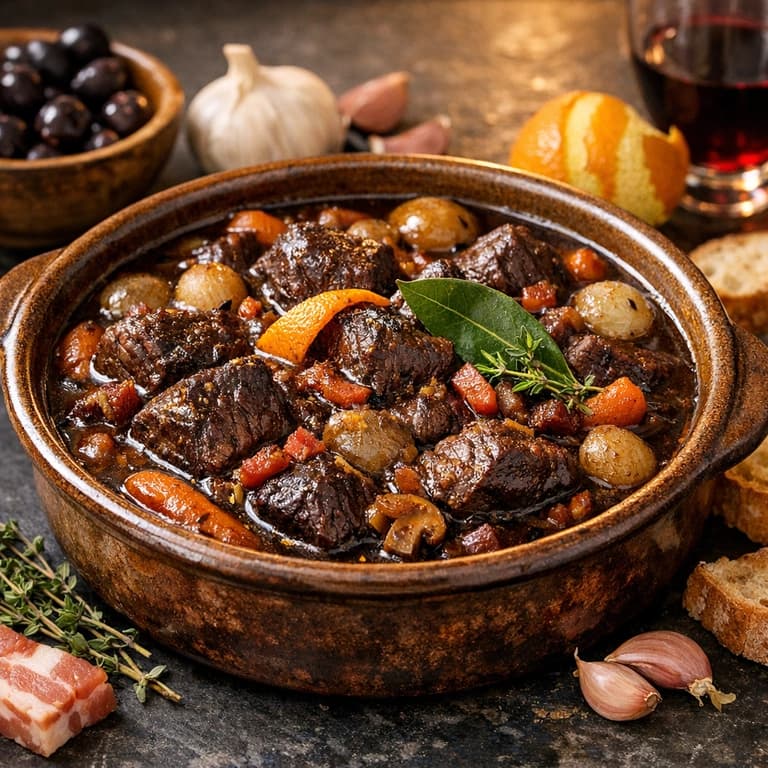 Daube de boeuf, Provençal slow-braised beef stew