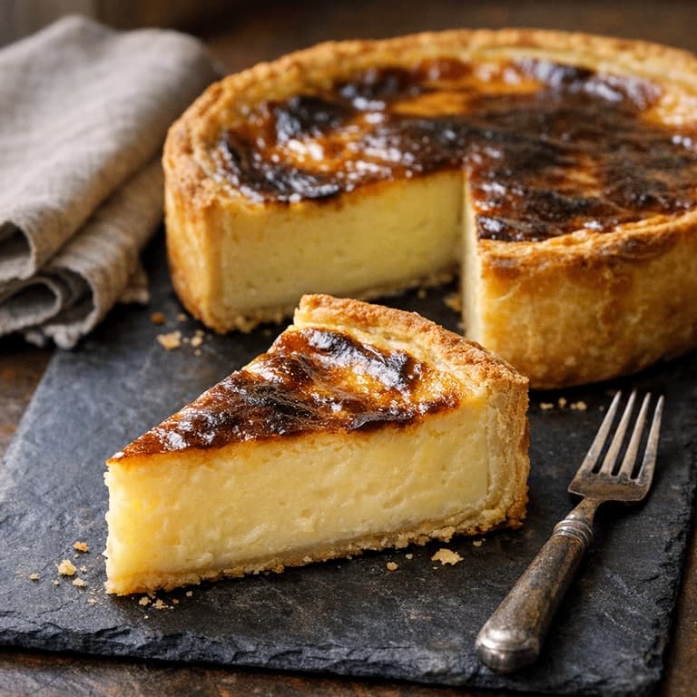 Flan parisien, Parisian vanilla custard tart