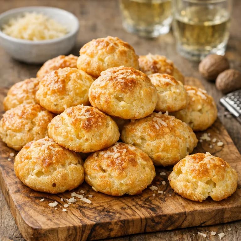 Gougères, French cheese choux puffs