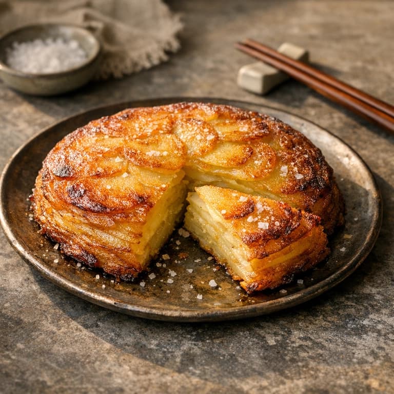 Pommes Anna, crispy layered butter potatoes