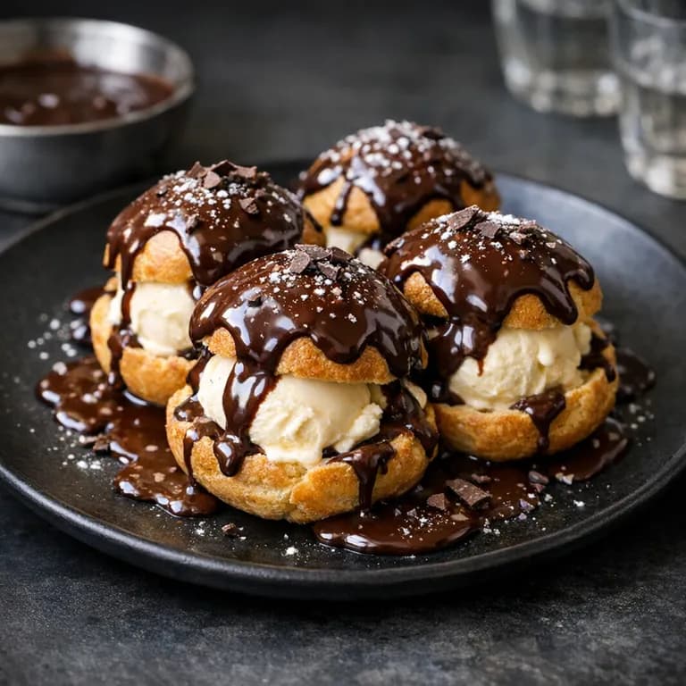 Chocolate Profiteroles