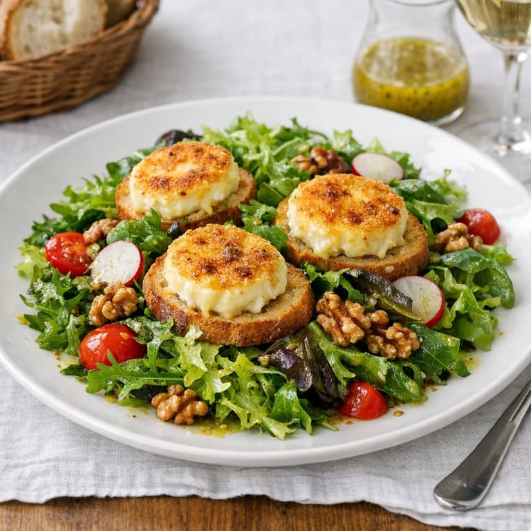 Warm Goat Cheese Salad